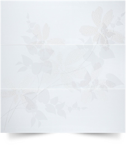 Glass Flower Blanco 94.8x90 Porcelanosa